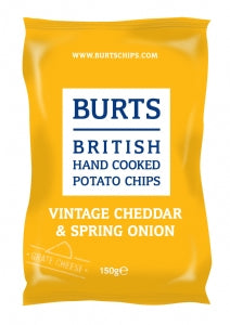 Burts Mature Cheddar & Spring Onion 150g