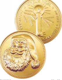 100mm Gold Christmas Coin