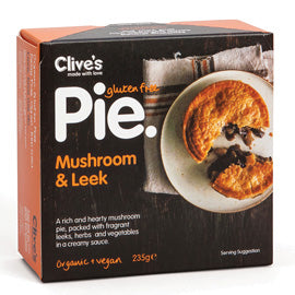 Clives Mushroom & Leek Pie