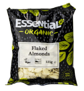 Essential Organic Flaked Almonds 125g