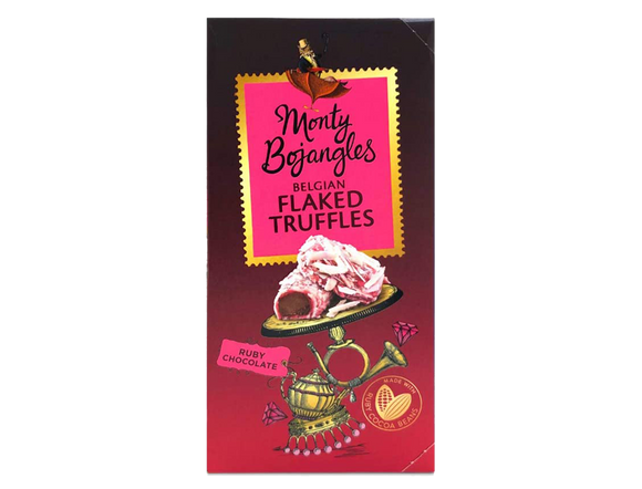 Monty Bojangles Ruby Chocolate flaked Truffles 100g