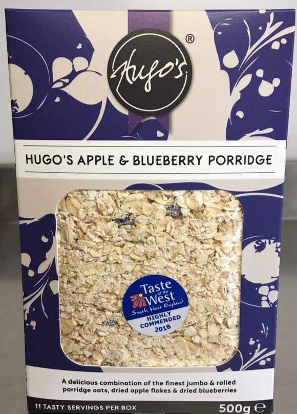 Hugos Apple & Blueberry Porridge 500g