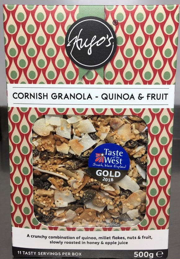 Hugos Cornish Granola - Quinoa & Fruit 500g