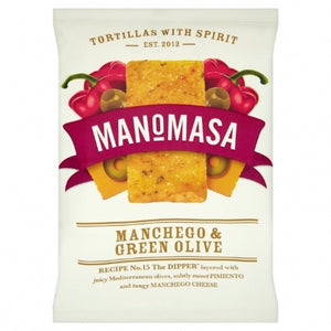 Manomasa Manchego & Green Olive Corn Chips 160g