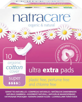 Natracare Ultra Extra Pads Super 10