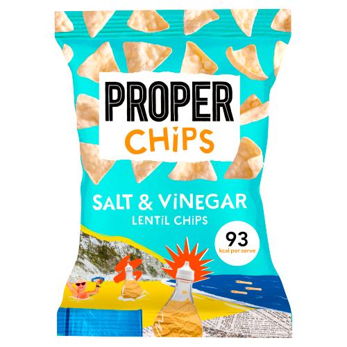 Proper Salt & Vinegar Lentil Chips 85g