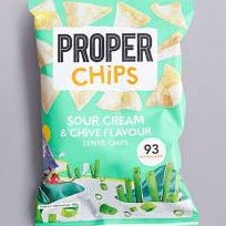 Proper Chips Sour Cream Chives Lentil Chips 85g