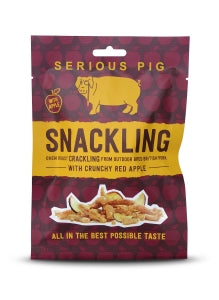 Serious Pig Snackling Red Apple
