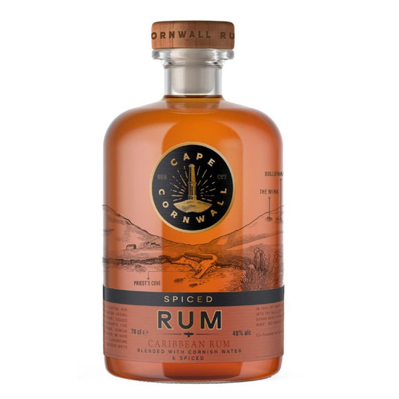 Cape Cornwall Spiced Rum 70CL