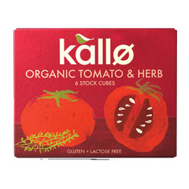 Kallo Tomato & Herb Stock Cubes 66g