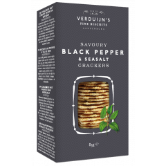Verduijns Savoury Black Pepper & Sea salt Crackers 75g