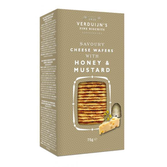 Verduijns Honey & Mustard Cheese Wafers 75g